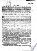 Magnifiques seigneurs [Factum sur la souveraineté de Neuchâtel]