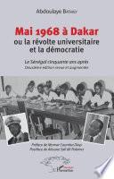 Mai 1968 à Dakar ou la révolte universitaire et la démocratie