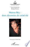 Maïssa Bey : deux décennies de créativité