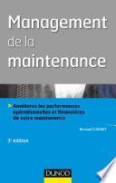 Management de la maintenance - 3e éd.