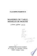 Manières de table, modèles de moeurs
