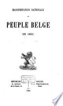 Manifestation nationale du peuple Belge en 1860