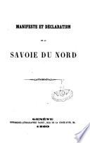 Manifeste et déclaration de la Savoie du Nord