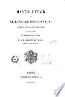 Mantic Uttair ou Le langage des oiseaux