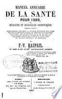 Manuel annuaire de la santé pour 1869