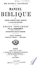 Manuel biblique: Ancien Testament