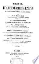 Manuel d'accouchements à l'usage des élèves sages-femmes