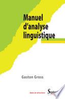 Manuel d'analyse linguistique