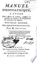Manuel d'hippiatrique...