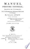 Manuel d'histoire naturelle