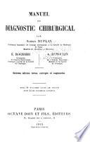 Manuel de diagnostic chirurgical