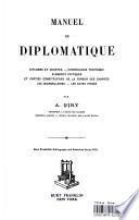 Manuel de diplomatique