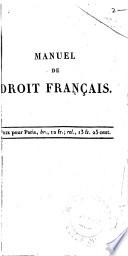 Manuel de droit français