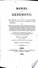 Manuel de gréement, ou