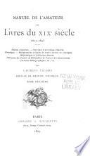 Manuel de l'amateur de livres du XIXe siècle, 1801-1893: A-Z