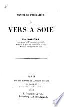 Manuel de l'éducateur de vers à soie
