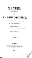 Manuel de l'histoire de la philosophie