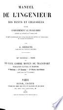 Manuel de l'ingénieur des ponts et chaussées