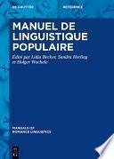 Manuel de linguistique populaire