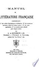 Manuel de littérature française