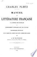 Manuel de littérature française