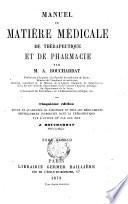 Manuel de matière médicale, de thérapeutique et de pharmacie