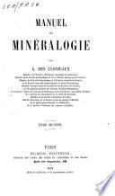 Manuel de minéralogie