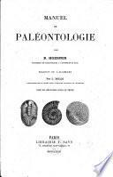 Manuel de paléontologie