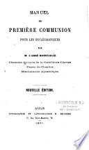 Manuel de première communion pour les ecclésiastiques