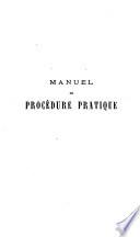 Manuel de procédure pratique ...