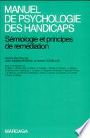 Manuel de psychologie des handicaps