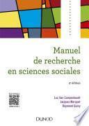 Manuel de recherche en sciences sociales - 5e éd.