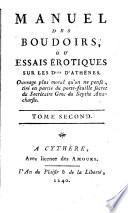 Manuel des boudoirs ou essais érotiques sur les d[emoise]lles d'Athènes