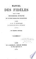 Manuel des fidèles pour le temps des missions, retraites et autres exercices spirituels