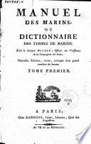 Manuel des marins, ou Dictionnaire des termes de marine