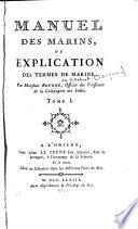 Manuel des marins ou explication des termes de marine