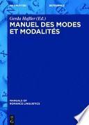 Manuel des modes et modalités