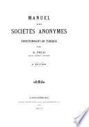 Manuel des sociétés anonymes fonctionnant en Turquie