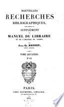 Manuel du libraire et de l'amateur de livres etc. 3. ed. augm