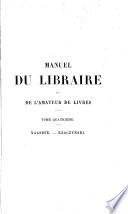 Manuel du libraire et de l'amateur de livres