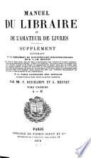 Manuel du libraire et de l'amateur de livres