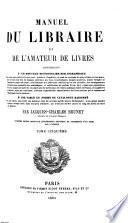 Manuel du libraire et de l'amateur de livres: Sa-Zyl