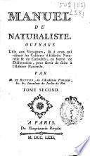 Manuel du naturaliste