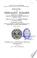 Manuel du Très Saint Rosaire