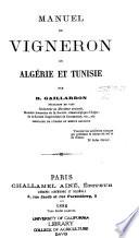 Manuel du vigneron en Algérie et Tunisie