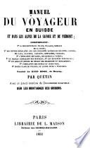 Manuel du voyageur en Suisse et dans les Alpes de la Savoie et du Piémont