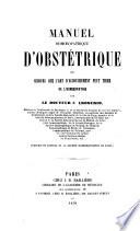 Manuel homoeopathique d'obstétrique