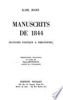 Manuscrits de 1844