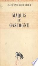 Livre Maquis de Gascogne