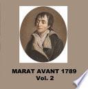 Marat avant 1789